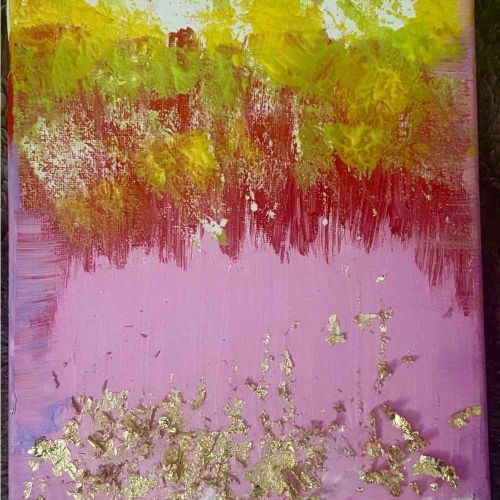 Red SUN Canvas Art